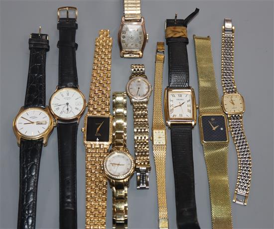 A group of mixed jewellery and watches